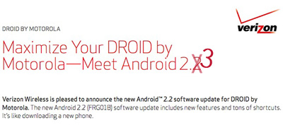 Motorola 2210 on Thread  Motorola Droid Receiving Update For Xmas